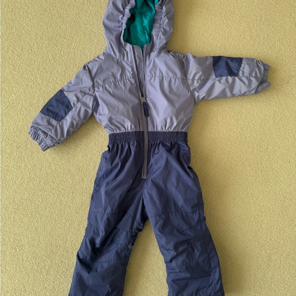 Lands' End Kids Teal and Purple Snowsuit